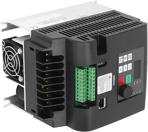 2.2KW Vector Frequency Converter, Input 1PH 110V Output 3PH 0-110V Variable Frequency Drive, Cooling Fan Control Inverter with LED Display & PID Controller, Ideal for Motors & Fans in Saudi Arabia