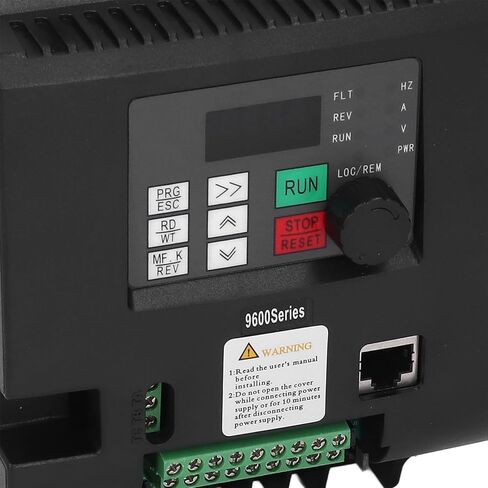 2.2KW Vector Frequency Converter, Input 1PH 110V Output 3PH 0-110V Variable Frequency Drive, Cooling Fan Control Inverter with LED Display & PID Controller, Ideal for Motors & Fans in Saudi Arabia