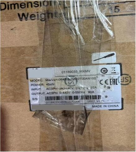 Frequency Converter MaxVert-06400960A10100AN100, 45kW, Three-Phase 380-440V Input, Output 0-440V 0-550Hz, 90A in Kuwait