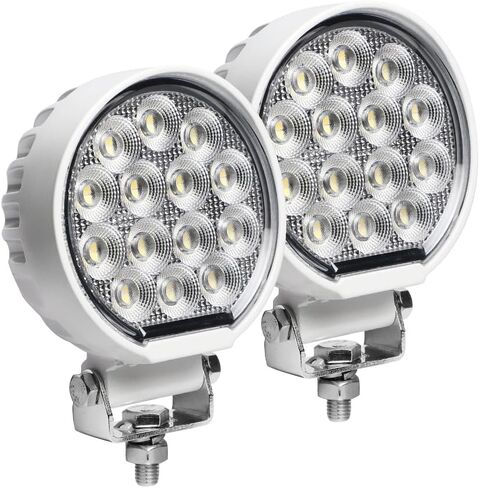 EXZEIT 11200 Lumens Waterproof Led Boat Lights, 112W Marine Lights 150°Flood Spreader Light for Ponton T-top Stern Yacht, 4.3inches, 12/24V in Kuwait