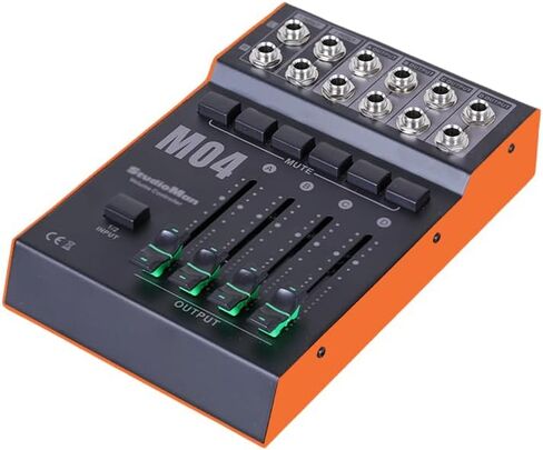 وحدة تحكم الشاشة السلبية StudioMan M04 - وحدة تحكم في مستوى صوت الاستوديو بمدخلين و4 مخرجات مع زر كتم الصوت، موصلات غير متوازنة 1/4 بوصة لشاشات الاستوديو التي تعمل بالطاقة ومكبرات الصوت in Kuwait