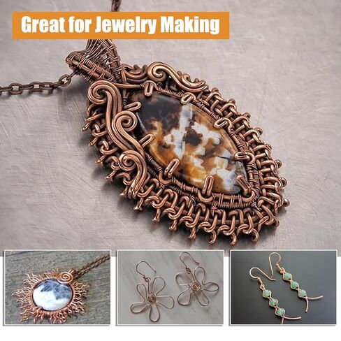 ELECTRAPICK Copper Wire, 99.9% Soft Pure Bare Copper Wire for Gardening, Electroculture, Jewelry Making Craft, Beading, Ground Wire & DIY, 12Gauge/ 2 mm Diameter, 49 Feet/15 m,1 Pound in Kuwait