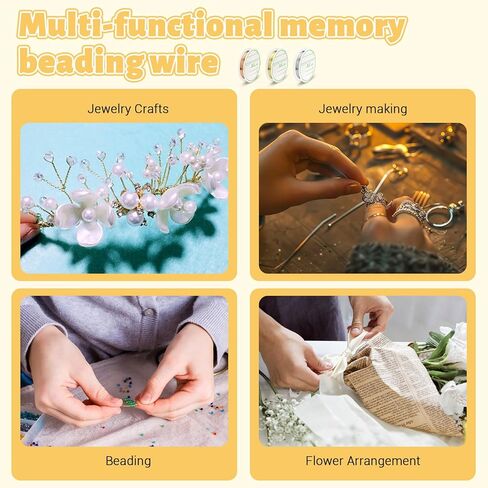 9 Packs 0.03 cm Thin Copper Wire for Jewelry Making Supplies, 16 Yards Copper Beading Wire String Wrapping and Crafting for Earring Bracelet Necklaces (Silver, Gold, Rose Gold) in Kuwait