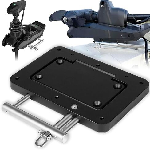 010-12832-61 Quick Release Bracket Plate System for Garmin Force Kraken Trolling Motor - Replace 010-12832-60, 0100209801 Trolling Motor Mounting Bracket, Black in Saudi Arabia