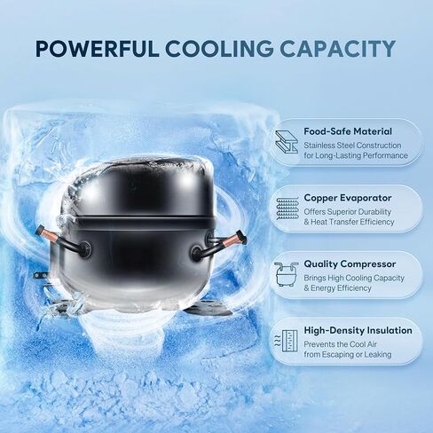 Wilprep 29" Commercial Sandwich Prep Table Refrigerator, 1 Door Stainless Steel Salad Prep Fridge with 8 x 1/6 Pans, 6.5 cu. ft. Fan Cooling Counter Station, NSF & ETL Listed in Kuwait