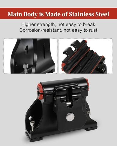 قفل من خلال حوامل شوكة المحور، قفل قابل للتعديل من خلال قوس مسار المحور، مع أسطوانة قفل، مفاتيح، مفتاح ربط سداسي، ترصيع، غسالات وشرائح المسار، يؤمن جميع الدراجات، مناسب للشاحنات والشاحنات الصغيرة in Kuwait