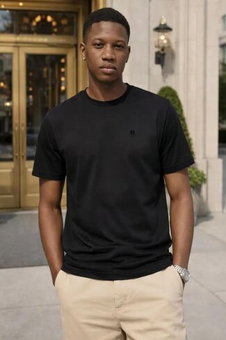 تي شيرت رجالي من Polo Wear، رقبة دائرية، 3 قطع، تي شيرتات من القطن الناعم الفاخر، مقاس كلاسيكي in Kuwait