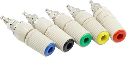 1pcs High Current 30A M5 Type 4mm Amplifier Female Banana Jack Socket Test Binding Post(Black) in Saudi Arabia