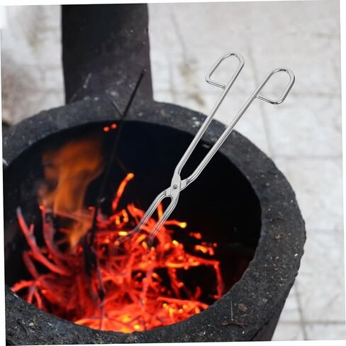 VOSAREA 35cm Chromium Plated Steel Crucible Beaker Tongs Heavy Duty Laboratory Flask Holder Non-Slip Grip for Experiments and Cooking in Saudi Arabia
