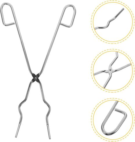 Veemoon Chromium Plated Steel Crucible Beaker Tongs Lab Holder Clamps for Crucible Flask Beaker in Saudi Arabia