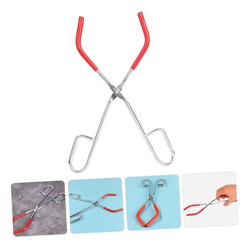 2pcs Beaker Tongs Laboratory Clamp Non- Grip Flask Holder for Scientific Experiments -Plated for Lab Use and Research in Saudi Arabia