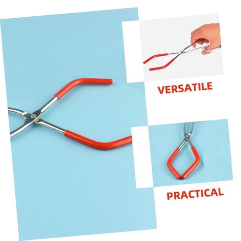 2pcs Beaker Tongs Laboratory Clamp Non- Grip Flask Holder for Scientific Experiments -Plated for Lab Use and Research in Saudi Arabia