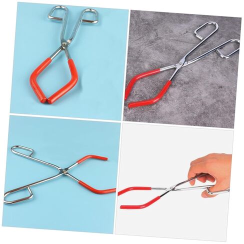 2pcs Beaker Tongs Laboratory Clamp Non- Grip Flask Holder for Scientific Experiments -Plated for Lab Use and Research in Saudi Arabia