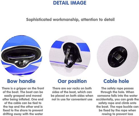 Touring Kayak Inflatable Rafting Fishing Dinghy Tender Inflatable Boat Series Pontoon Boat 2/3/4Person Canoe Boat Set in Kuwait