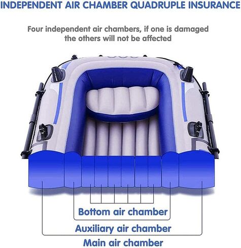 Touring Kayak Inflatable Rafting Fishing Dinghy Tender Inflatable Boat Series Pontoon Boat 2/3/4Person Canoe Boat Set in Kuwait