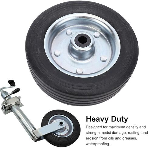 Trailer Jack Wheel, Heavy Duty 6 Inch 1100lbs Load Weather Proof Swivel Single Wheel for Boat Trailer Jack with Tongue Screw/Fastener on Design for RV Boat in Saudi Arabia