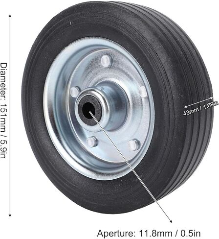 Trailer Jack Wheel, Heavy Duty 6 Inch 1100lbs Load Weather Proof Swivel Single Wheel for Boat Trailer Jack with Tongue Screw/Fastener on Design for RV Boat in Saudi Arabia
