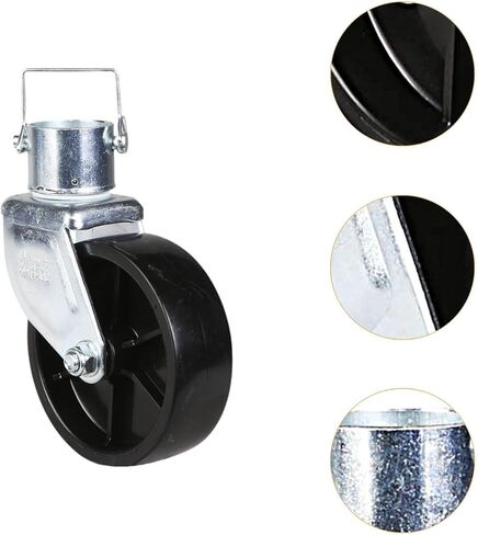 Trailer Jack Wheels - rt Casters, 6 Inch Traile Jack Wheel with Pin Replacing for Boat RV Hitch Utility Trailer Aessories Repair Part Premium 1200lbs Capacity, Single Caster in Saudi Arabia