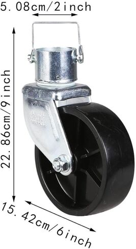 Trailer Jack Wheels - rt Casters, 6 Inch Traile Jack Wheel with Pin Replacing for Boat RV Hitch Utility Trailer Aessories Repair Part Premium 1200lbs Capacity, Single Caster in Saudi Arabia