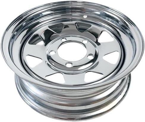 12 Inch X 4.5J Chromed Spoke Trailer Rim 5-114.3 Bolt Pattern Compatible with Caravan Boat RV in Saudi Arabia