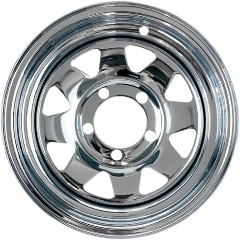12 Inch X 4.5J Chromed Spoke Trailer Rim 5-114.3 Bolt Pattern Compatible with Caravan Boat RV in Saudi Arabia