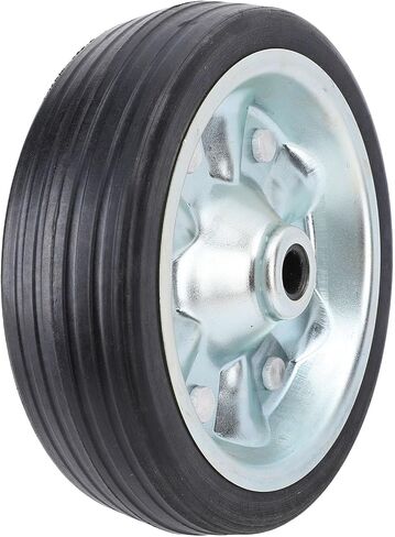 Asixxsix Trailer Jack Wheel, 8 Inch Heavy Duty 1500lbs Capacity Iron Rubber Swivel Caster with Wheel Replacement for Boat Trailer RV Hitch in Saudi Arabia