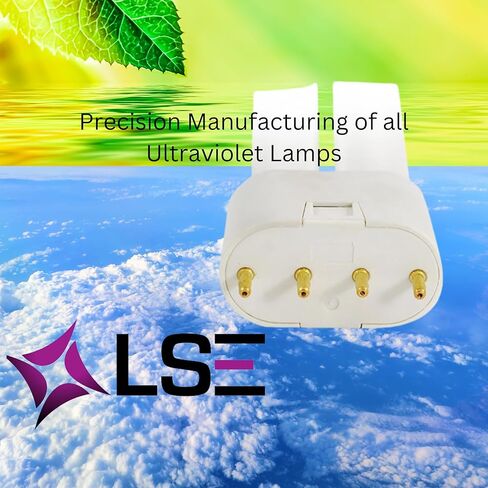LSE إضاءة 6RBVO18W9L مصباح الأشعة فوق البنفسجية | بديل متوافق لـ 6RDTXL18W9L DTX 9 " | قاعدة 2G11 ذات 4 دبابيس | لمبة الأشعة فوق البنفسجية 254 نانومتر عالية الأداء | مسجلة لدى وكالة حماية البيئة (EPA) | مصممة في الولايات المتحدة الأمريكية in Saudi Arabia