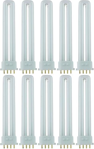 B3166677 Sunlite PL U-Bend Fluorescent Bulb - 2GX7 Base - 13W - 720 Lumens - 3500K - Neutral White - Pack of 10 in Saudi Arabia