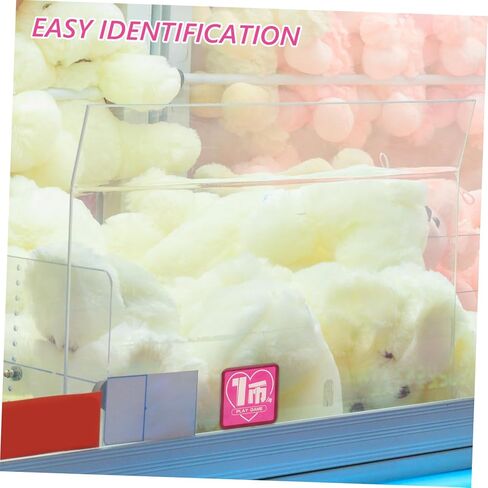 BESPORTBLE 10pcs Insert Coin to Play Game Stickers for Coin Operated Machines Waterproof for Gaming Centers and Parties Fun Safety Reminder Labels in Saudi Arabia