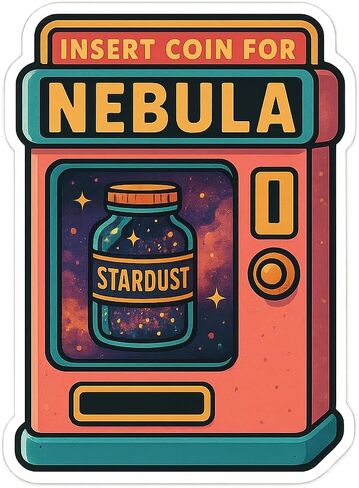 Retro Vending Machine Sci-Fi Pop Sticker (2.25" x 3") in Saudi Arabia
