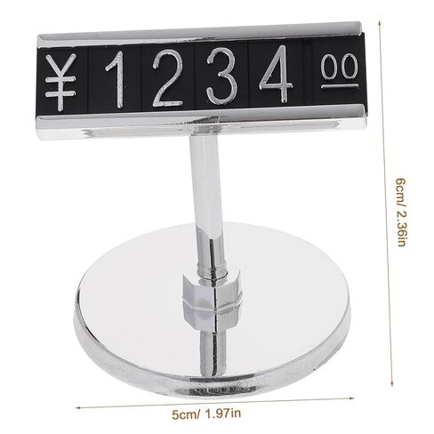 Sosoport 4Pcs Price Tag Display Holder Sturdy Structure for Supermarket Shelves Wear-Resistant Price Sign Stand for Retail for Food and Merchandise Display in Saudi Arabia