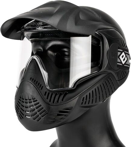 Evike Airsoft - Annex MI-5 Airsoft Paintball Full Face Face Pro by Valken - Black (ANSI Rated) - (PID: 48436) in Kuwait