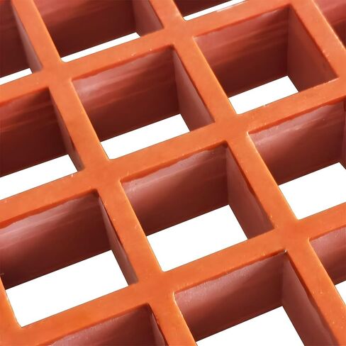 31.9"x31.9" Red FRP Grating Fiberglass Floor Grating 0.5 tons Bearing Capacity 1.5" Thickness in Kuwait