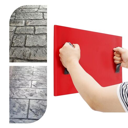 حصيرة ختم خرسانية، جلد نسيج خرساني، حصيرة نسيج خرساني، قوالب مستطيلة لديكور الحائط الحجري الجص الخرساني، تصميم ختم سلس، قالب تسخين بالفراغ بدرجة حرارة عالية in Kuwait