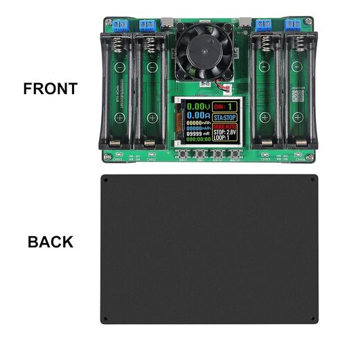 Type-C 18650 Lithium Battery 4 Channel Capacity Tester Module MAh MWh Digital Battery Power Detector Module 18650 Tester Type-C in Saudi Arabia