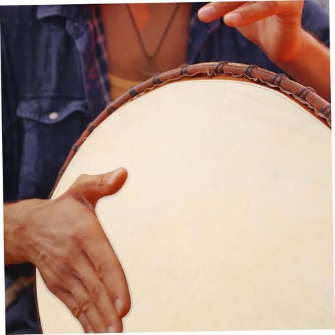 Alasum Goat Leather Drum Skin Round Replacement Head for Djembe Conga African Drums Durable Authentic Sound Beginner to Pro Friendly in Saudi Arabia