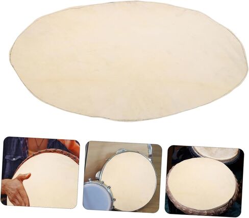 Alasum Goat Leather Drum Skin Round Replacement Head for Djembe Conga African Drums Durable Authentic Sound Beginner to Pro Friendly in Saudi Arabia