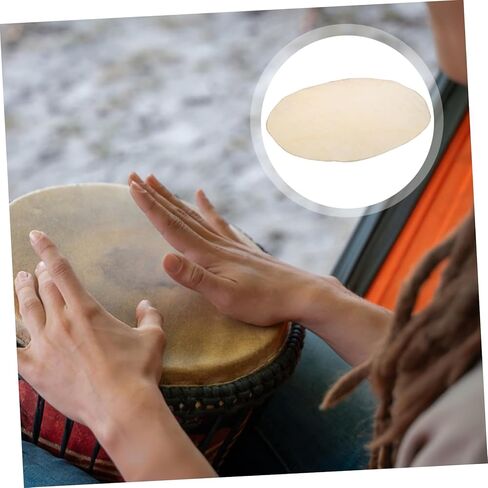 Alasum Goat Leather Drum Skin Round Replacement Head for Djembe Conga African Drums Durable Authentic Sound Beginner to Pro Friendly in Saudi Arabia