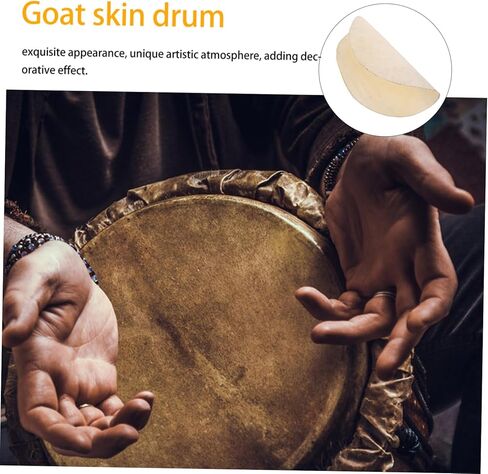 Alasum Goat Leather Drum Skin Round Replacement Head for Djembe Conga African Drums Durable Authentic Sound Beginner to Pro Friendly in Saudi Arabia