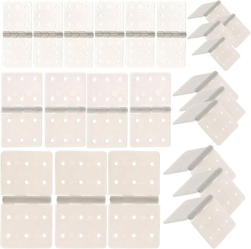 120 قطعة 3 أحجام من المفصلات البيضاء المثبتة مع دبابيس مقسمة قابلة للإزالة متوافقة مع أجزاء طائرة RC التي يمكنك صنعها بنفسك (1، 120 قطعة) in Kuwait