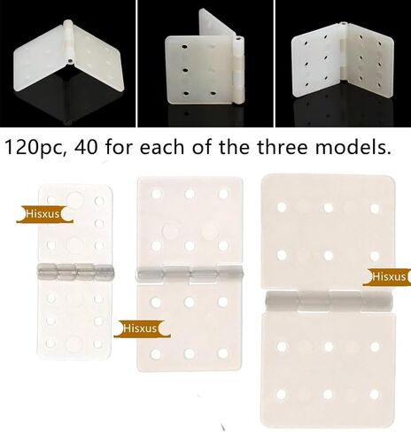120 قطعة 3 أحجام من المفصلات البيضاء المثبتة مع دبابيس مقسمة قابلة للإزالة متوافقة مع أجزاء طائرة RC التي يمكنك صنعها بنفسك (1، 120 قطعة) in Kuwait