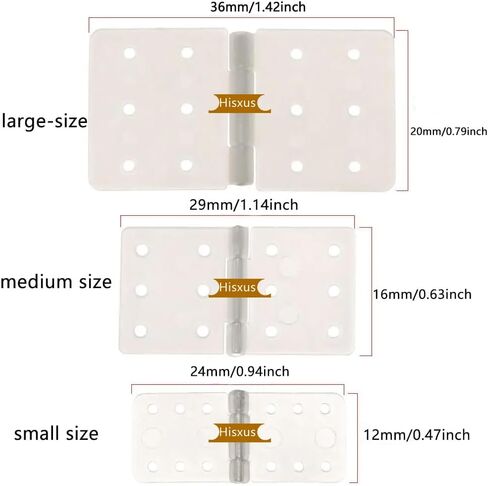 120 قطعة 3 أحجام من المفصلات البيضاء المثبتة مع دبابيس مقسمة قابلة للإزالة متوافقة مع أجزاء طائرة RC التي يمكنك صنعها بنفسك (1، 120 قطعة) in Kuwait