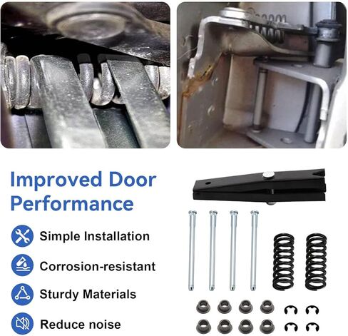 Door Hinge Pin and Bushing Repair Kits Includes Pin, Bushing, Spring, and Tool Compatible with 1988-2002 C1500/C2500/C3500/K1500/K2500/K3500 Suburban Tahoe Yukon Escalade Replaces 15685040 in Kuwait