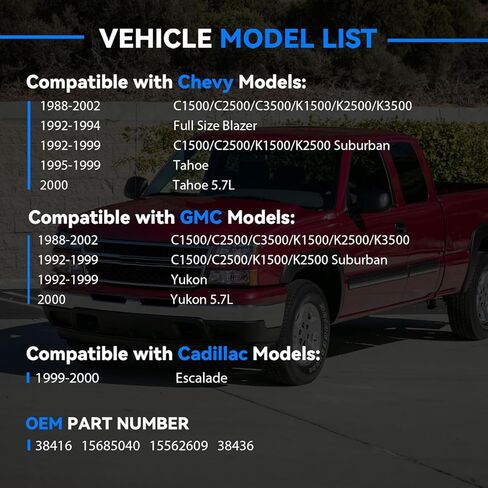 Door Hinge Pin and Bushing Repair Kits Includes Pin, Bushing, Spring, and Tool Compatible with 1988-2002 C1500/C2500/C3500/K1500/K2500/K3500 Suburban Tahoe Yukon Escalade Replaces 15685040 in Kuwait