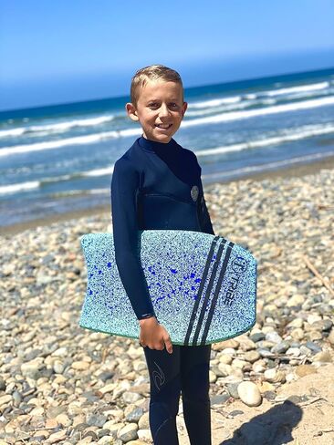 Tribe All-in-one Bodyboard, kickboard, handboard - 22 Inch Blue Bodyboard with EPS core and HDPE Slick for Kids and Adults in Kuwait