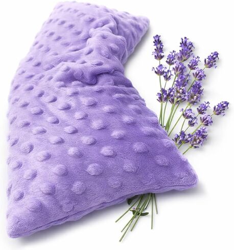 وسادة تسخين من مومو قابلة للاستخدام في الميكروويف - وسادة تسخين في الميكروويف برائحة اللافندر لتخفيف الألم والتشنجات وآلام العضلات والمفاصل والرقبة والكتف وآلام الظهر، حزمة حرارية رطبة مضغوطة دافئة (الخزامى) in Kuwait