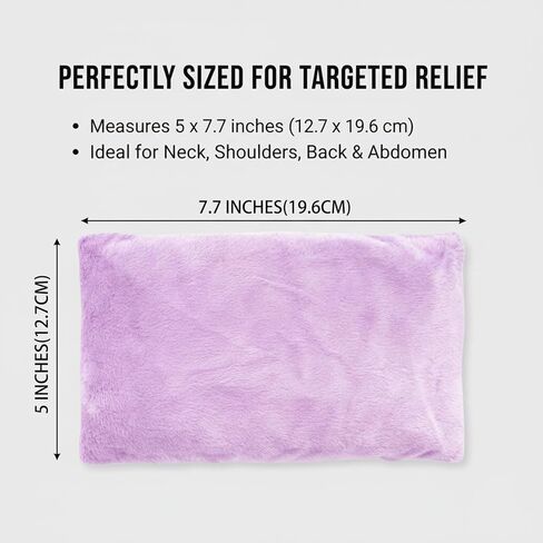 وسادة تسخين قابلة للاستخدام في الميكروويف - تخفيف دافئ متعدد الأغراض للرقبة والأكتاف وعضلات أسفل الظهر والمغص واضطرابات المعدة، نسيج ناعم صديق للبشرة، محمول للمنزل/المكتب/السفر in Kuwait