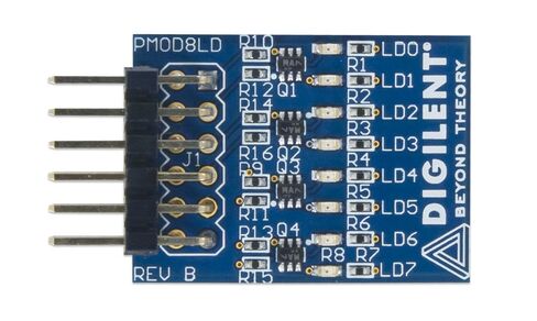 Digilent Pmod 8LD: ثمانية مصابيح LED خضراء عالية السطوع in Kuwait