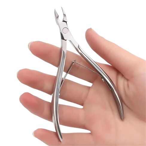 Cuticle Clippers Trimmer Dead Skin Remover Pedicure Stainless Steel Cutters Tool Cuticle Nippers Nail Scissors in Saudi Arabia