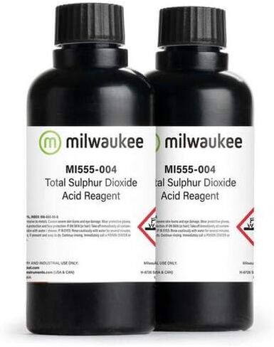 Milwaukee Instruments Mi555-004, Acid Reagent for Total SO2, 2x210ml, 8 Packs of 4 Bottles in Saudi Arabia